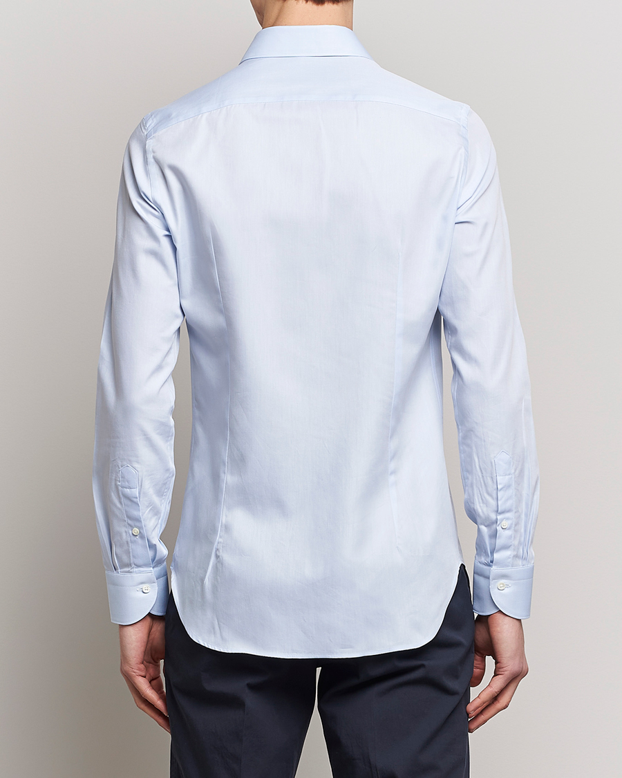 Herren | Hemden | Canali | Slim Fit Cotton Shirt Light Blue