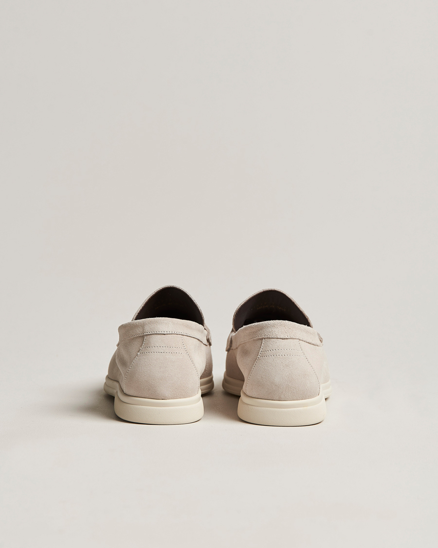 Herren | Canali Summer Loafers Light Beige Suede | Canali | Summer Loafers Light Beige Suede