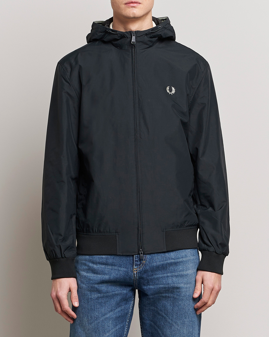 Herren | Jacken | Fred Perry | Hooded Brentham Jacket Night Green