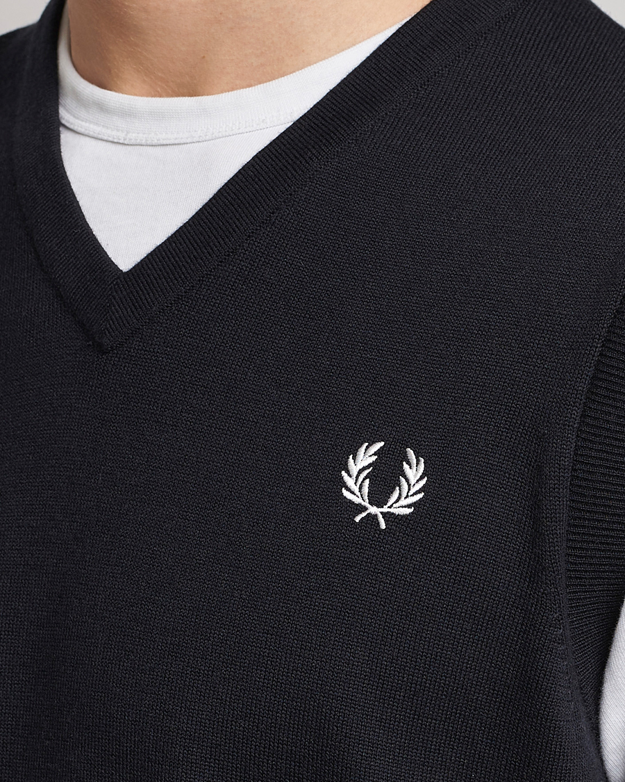 Herren | Pullover | Fred Perry | Classic V-Neck Tank Black