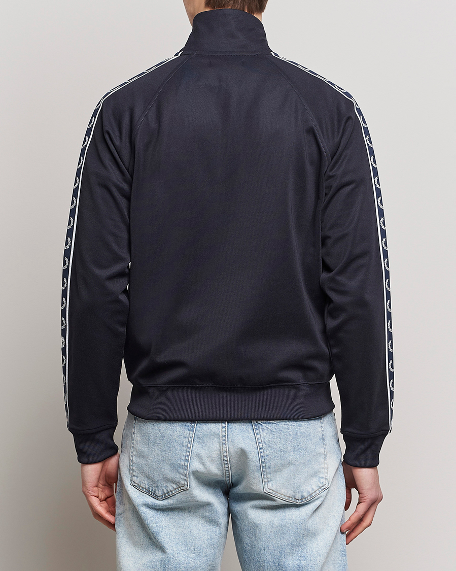 Herren | Pullover | Fred Perry | Taped Track Jacket Navy/White