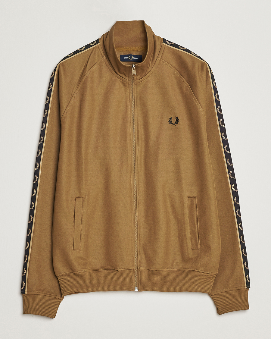 Herren | Pullover | Fred Perry | Taped Track Jacket Shaded Stone