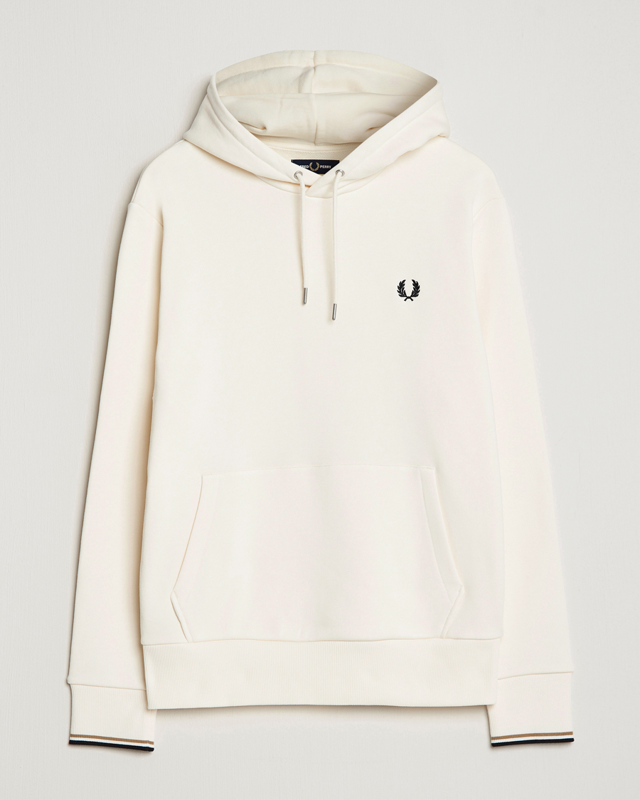 Herren | Pullover | Fred Perry | Tipped Hooded Sweatshirt Ecru