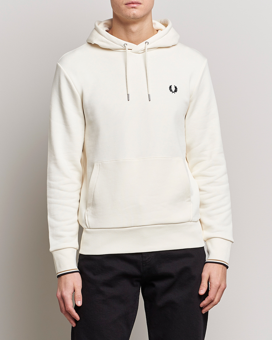 Herren | Pullover | Fred Perry | Tipped Hooded Sweatshirt Ecru