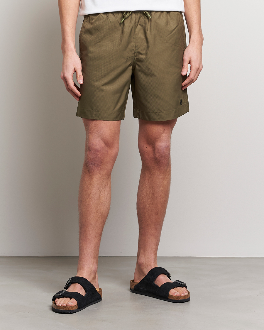 Herren | Badehosen | Fred Perry | Classic Swimshorts Uniform Green