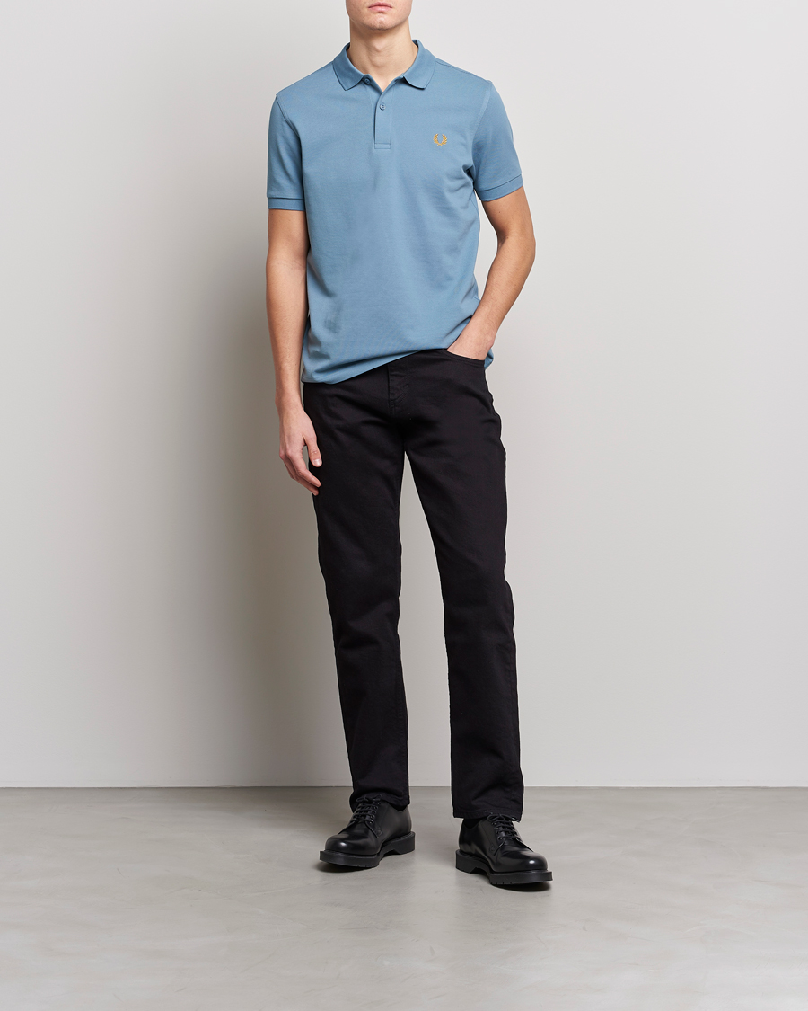 Herren | Poloshirts | Fred Perry | Plain Polo Shirt Ash Blue