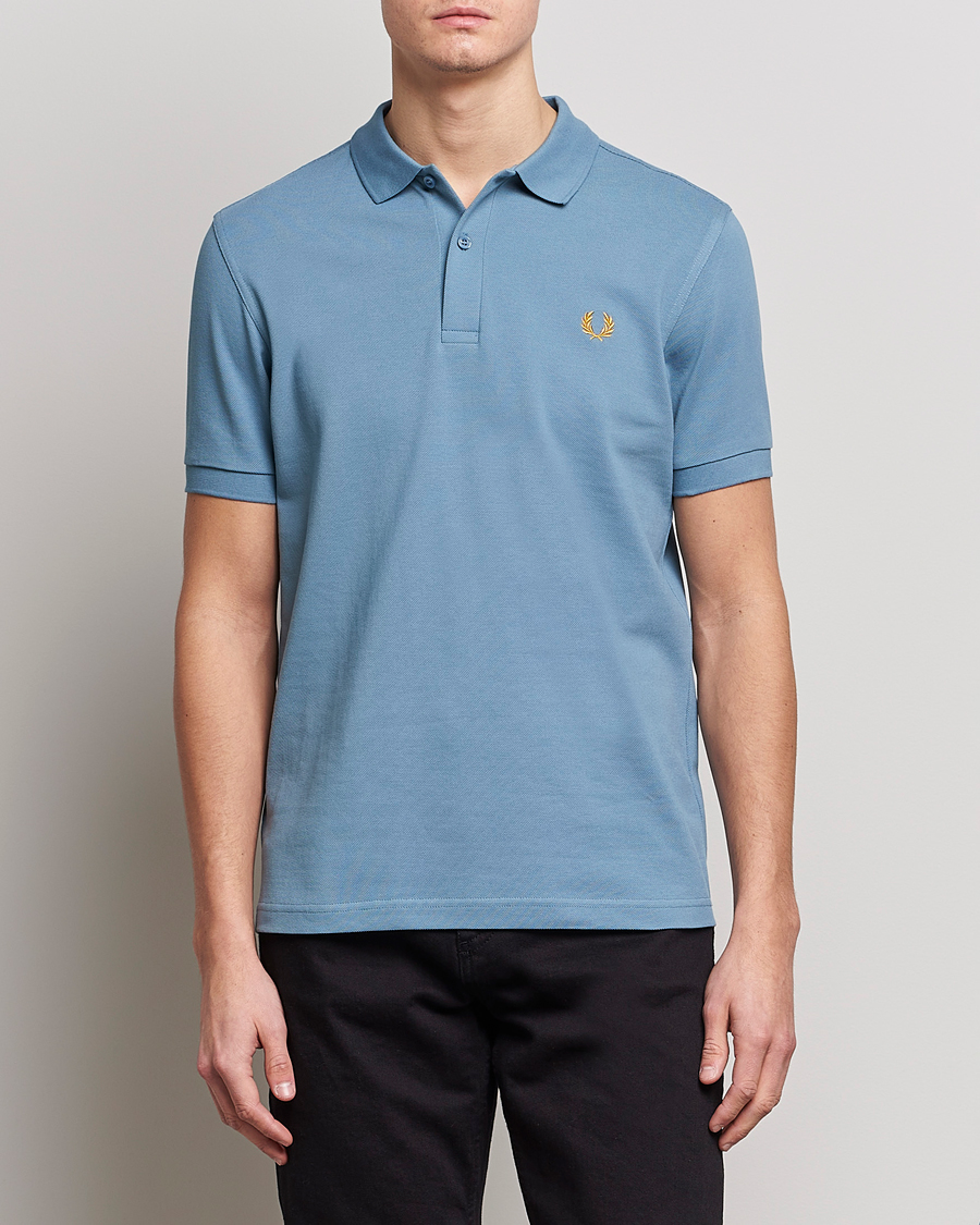 Herren | Poloshirts | Fred Perry | Plain Polo Shirt Ash Blue