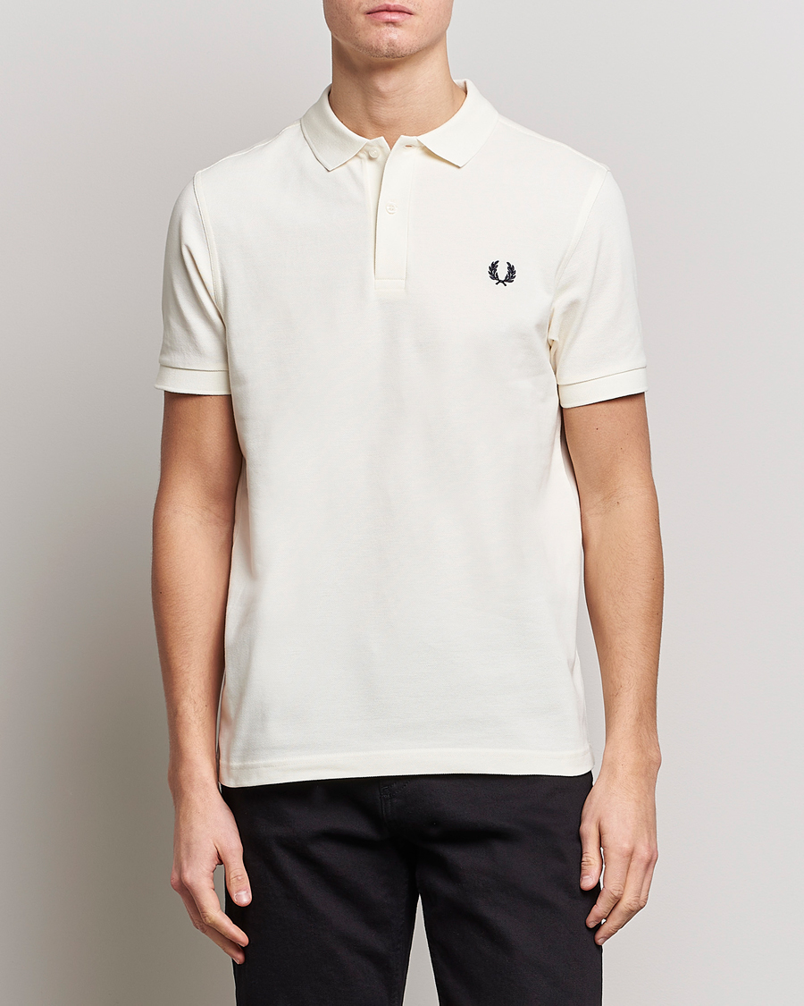 Herren | Poloshirts | Fred Perry | Plain Polo Shirt Ecru