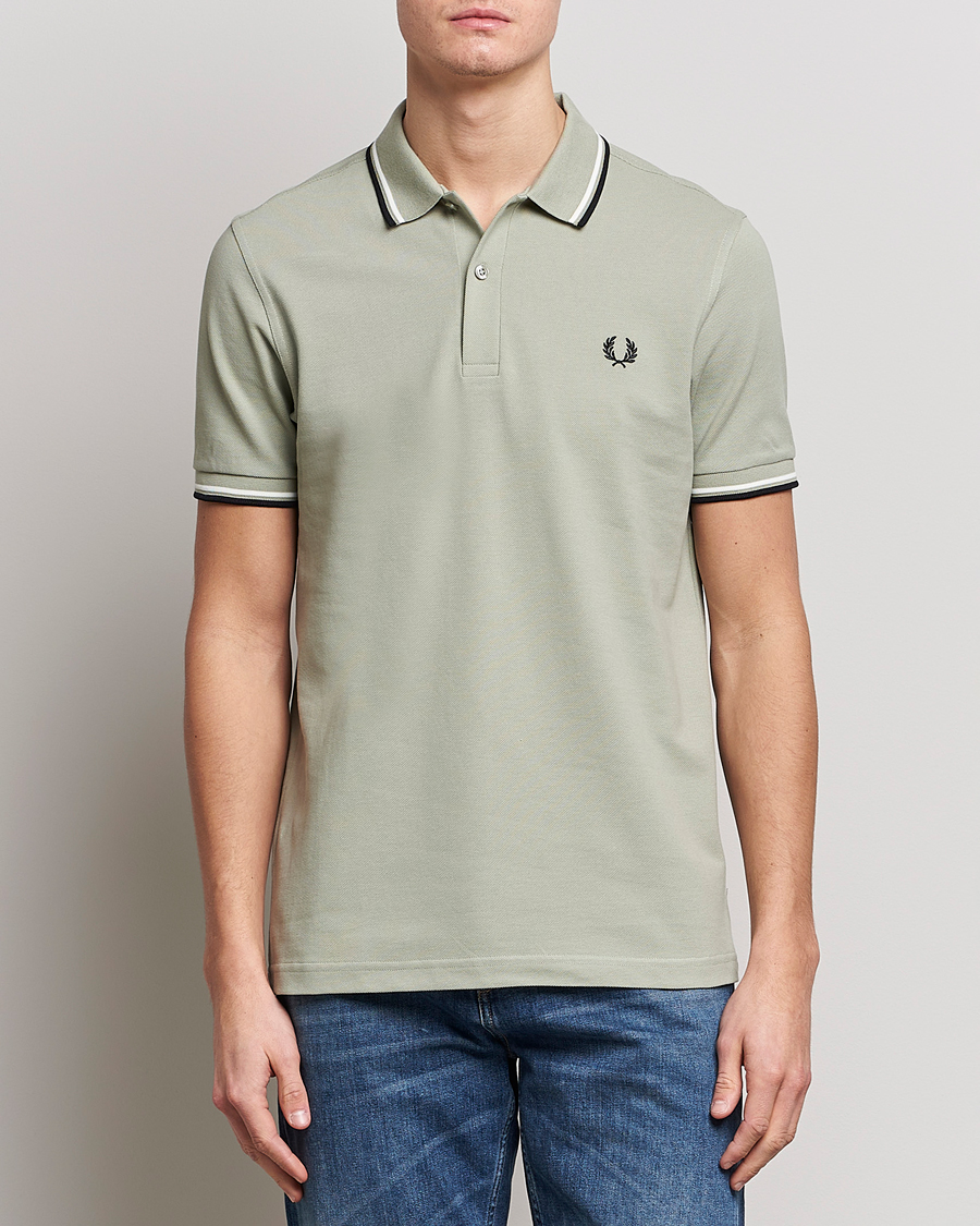 Herren | Poloshirts | Fred Perry | Twin Tipped Polo Shirt Sea Gras