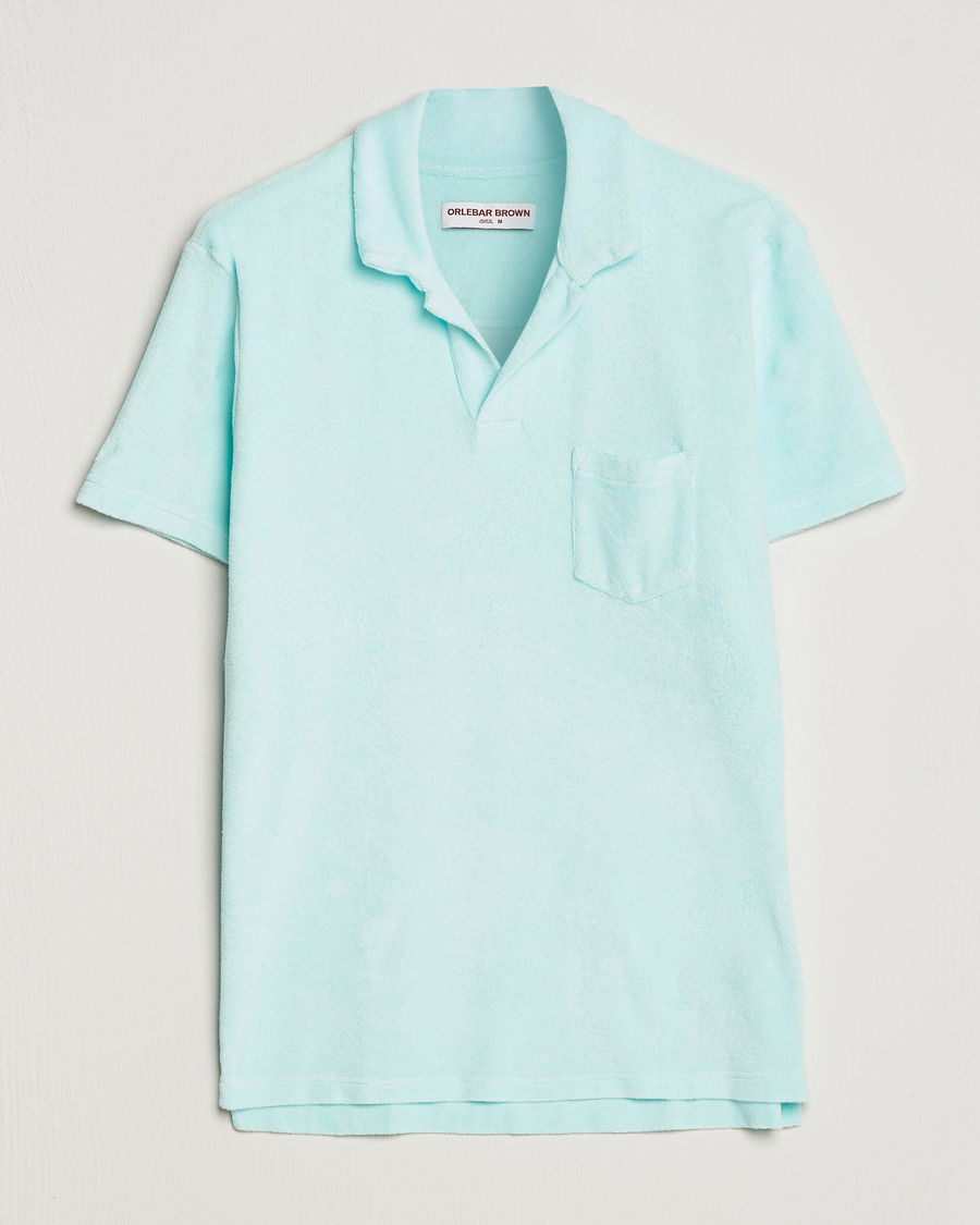 Herren | Poloshirts | Orlebar Brown | Terry Polo Clear Sky