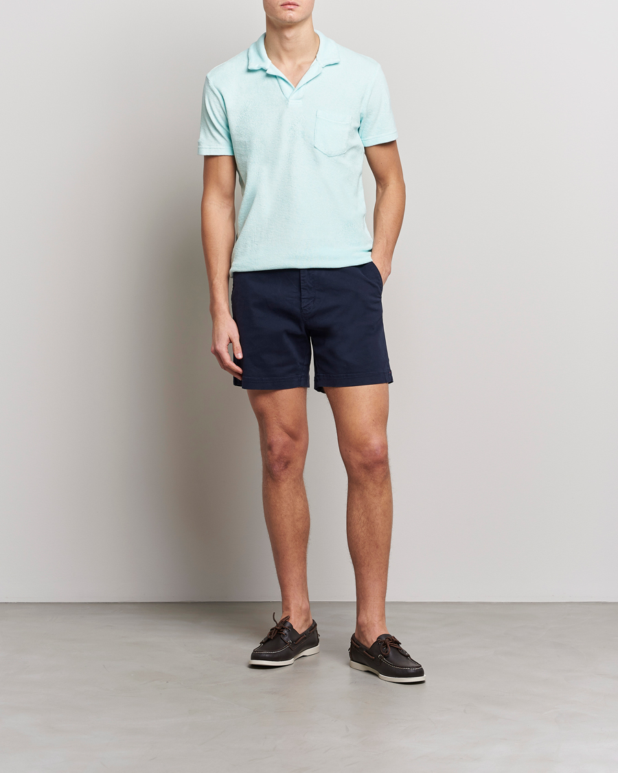 Herren | Poloshirts | Orlebar Brown | Terry Polo Clear Sky