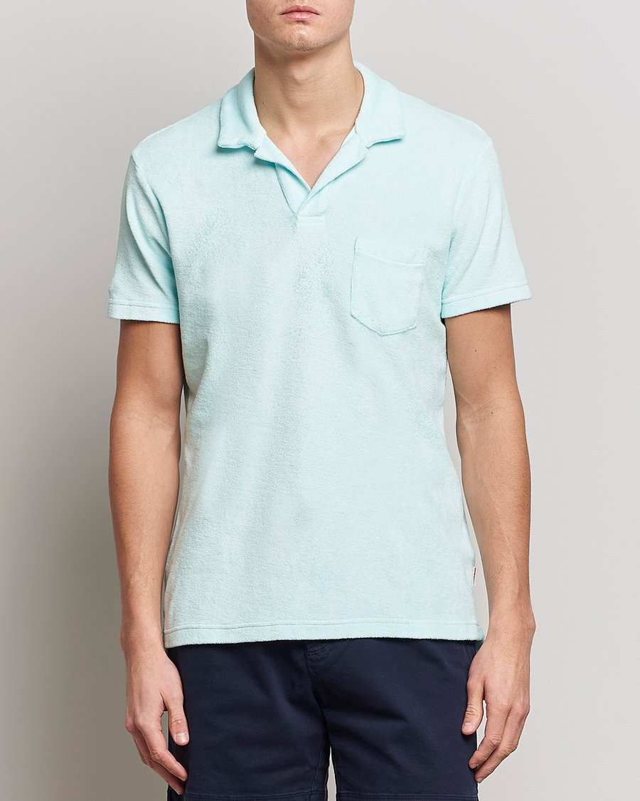 Herren | Poloshirts | Orlebar Brown | Terry Polo Clear Sky