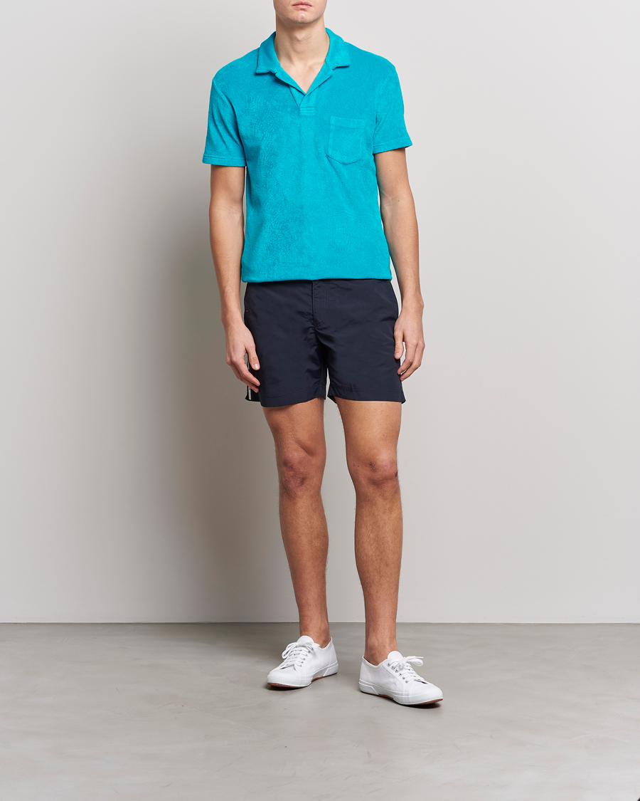 Herren | Poloshirts | Orlebar Brown | Terry Polo Crystal Sea