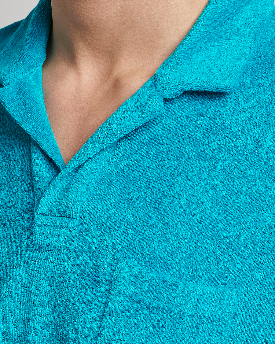 Herren | Poloshirts | Orlebar Brown | Terry Polo Crystal Sea