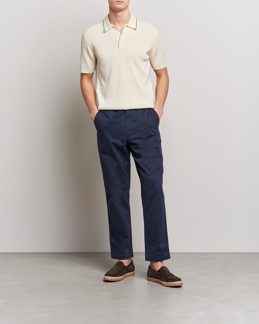 Herren | Poloshirts | Orlebar Brown | Maranon Organic Cotton Rib Tipping Polo Sea Mist
