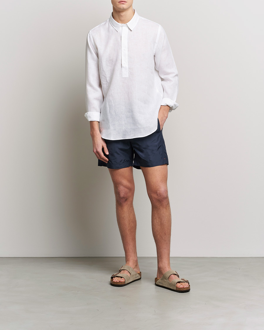 Herren | Hemden | Orlebar Brown | Percy Smart Linen Shirt White