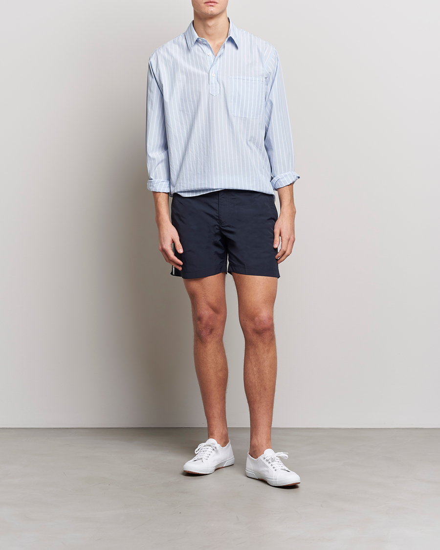 Herren | Hemden | Orlebar Brown | Shanklin Relaxed Fit Overhead Shirt Serenity Blue