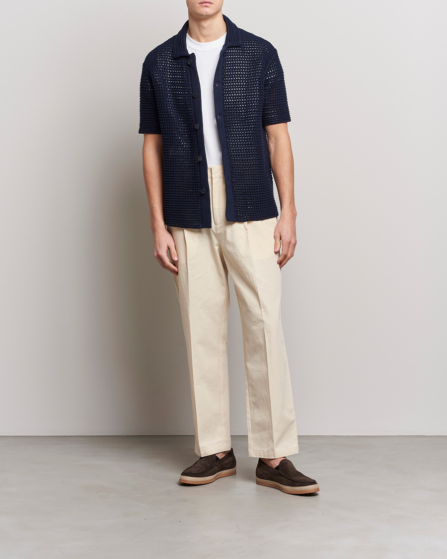 Herren | Hosen | Orlebar Brown | Beckworth Pleated Cotton Trousers Pebble