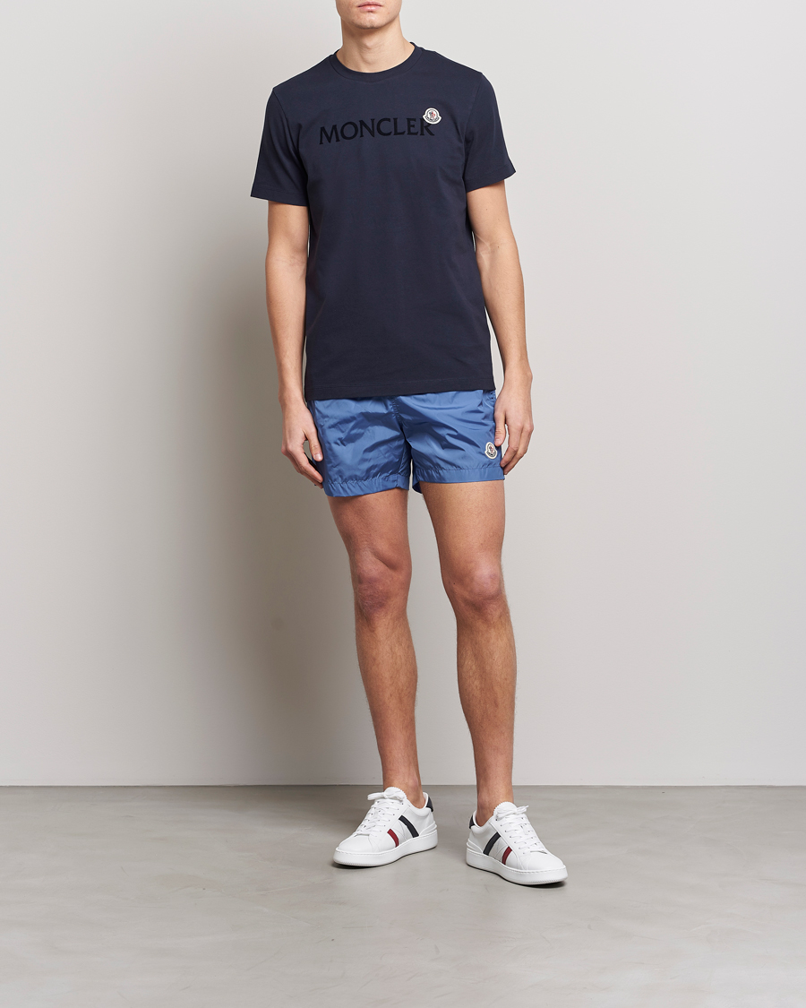 Herren | Badehosen | Moncler | Nylon Swim Trunks Light Blue