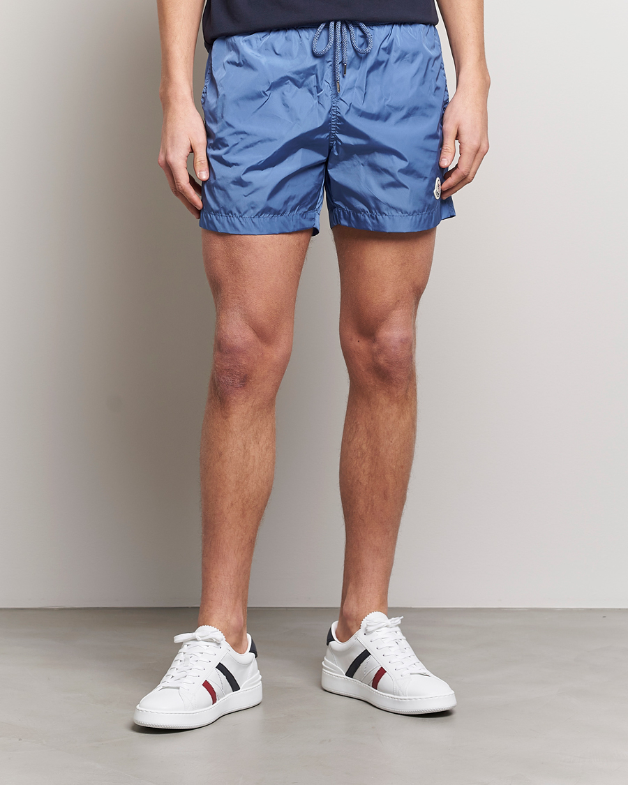 Herren | Badehosen | Moncler | Nylon Swim Trunks Light Blue
