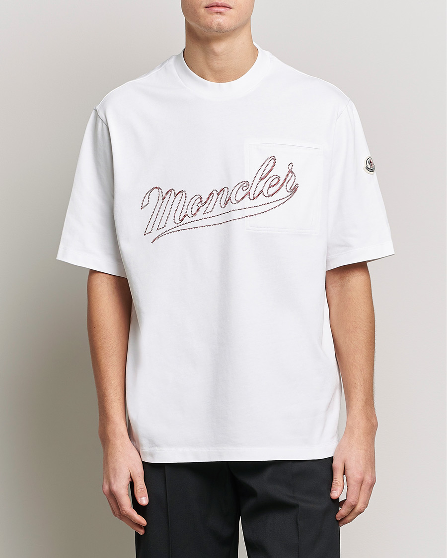 Herren | T-Shirts | Moncler | Signature T-Shirt White