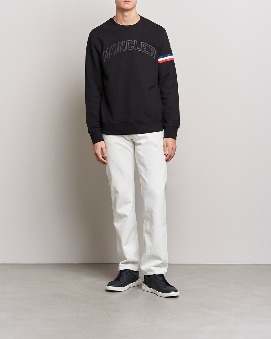 Herren | Pullover | Moncler | Armband Logo Sweatshirt Black
