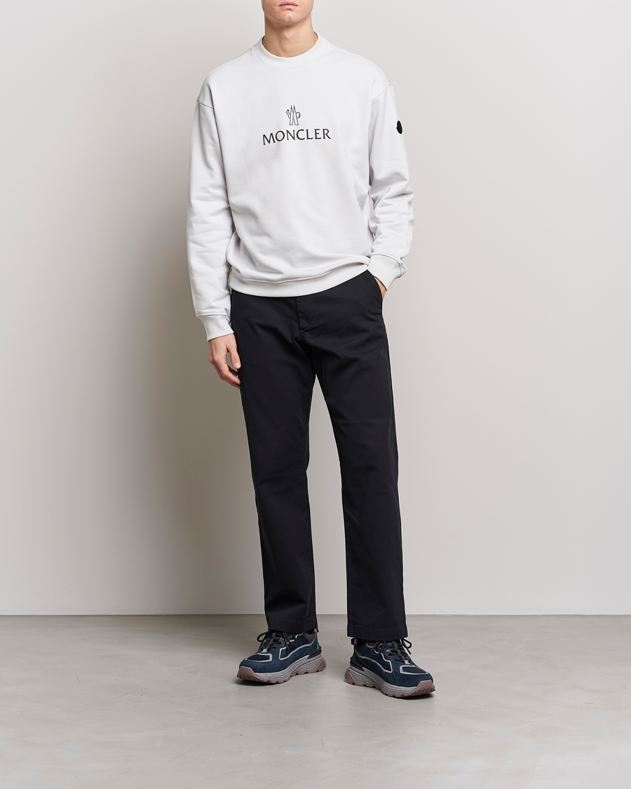 Herren | Pullover | Moncler | Lettering Logo Sweatshirt White