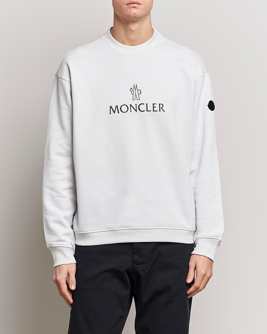 Herren | Pullover | Moncler | Lettering Logo Sweatshirt White