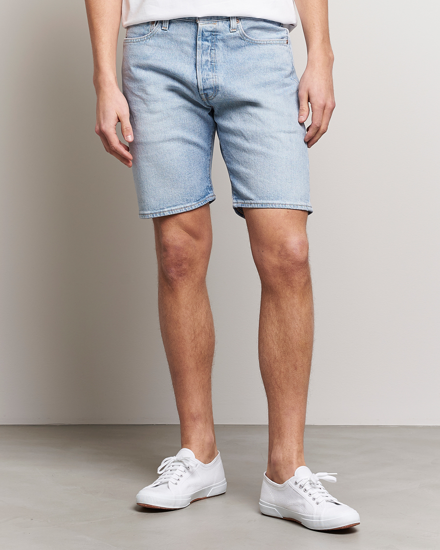 Herren | Shorts | Levi's | 501 Hemmed Denim Shorts Light Indigo Worn In