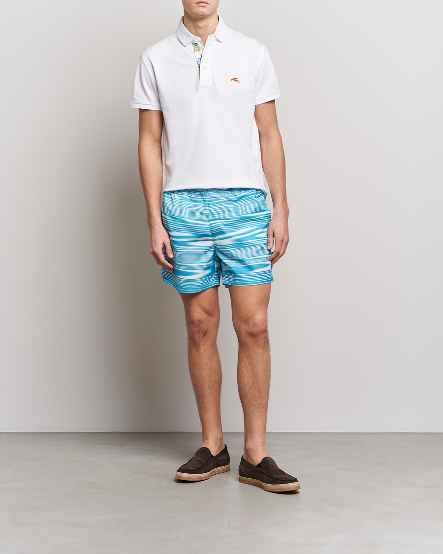Herren | Badehosen | Missoni | Space Dye Swim Trunks Light Blue