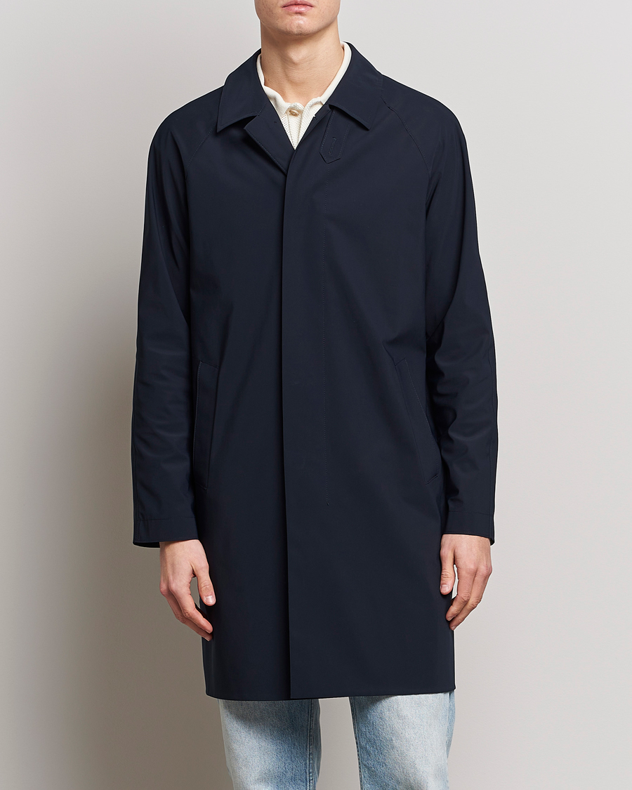 Herren | Jacken | Harris Wharf London | Light Technic Balmacaan Coat Dark Blue