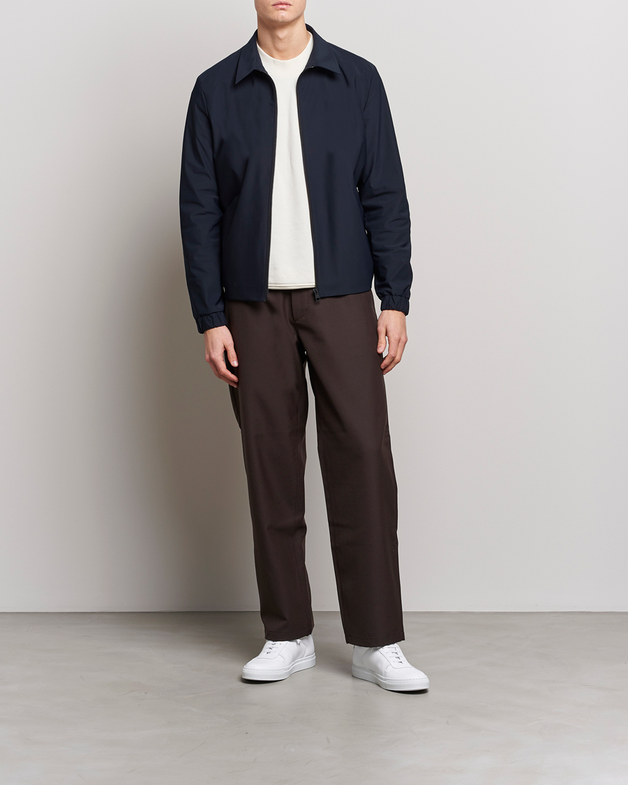 Herren | Jacken | Harris Wharf London | Light Technic Golf Jacket Dark Blue