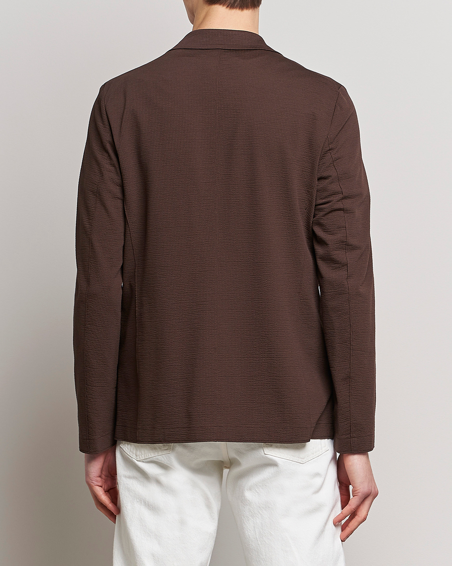 Herren | Sakkos | Harris Wharf London | Coolmax Seersucker Blazer Brown