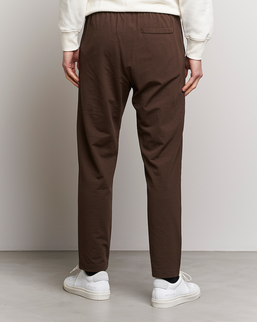 Herren | Hosen | Harris Wharf London | Coolmax Seersucker Trouser Brown