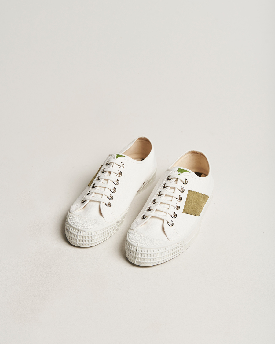 Herren | Novesta Star Master Organic Cotton Sneaker White/Green | Novesta | Star Master Organic Cotton Sneaker White/Green