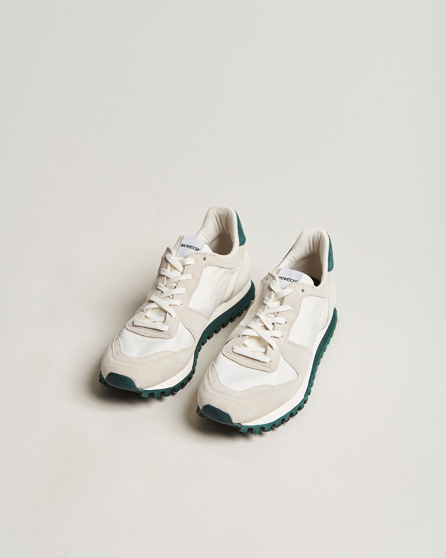 Herren | Novesta Marathon Trail Running Sneaker White/Green | Novesta | Marathon Trail Running Sneaker White/Green