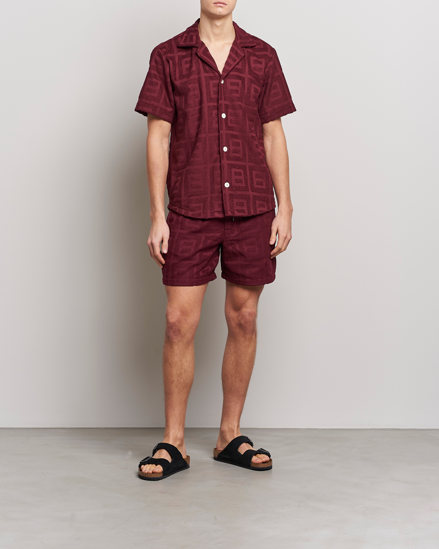 Herren | Shorts | OAS | Terry Shorts Burgundy