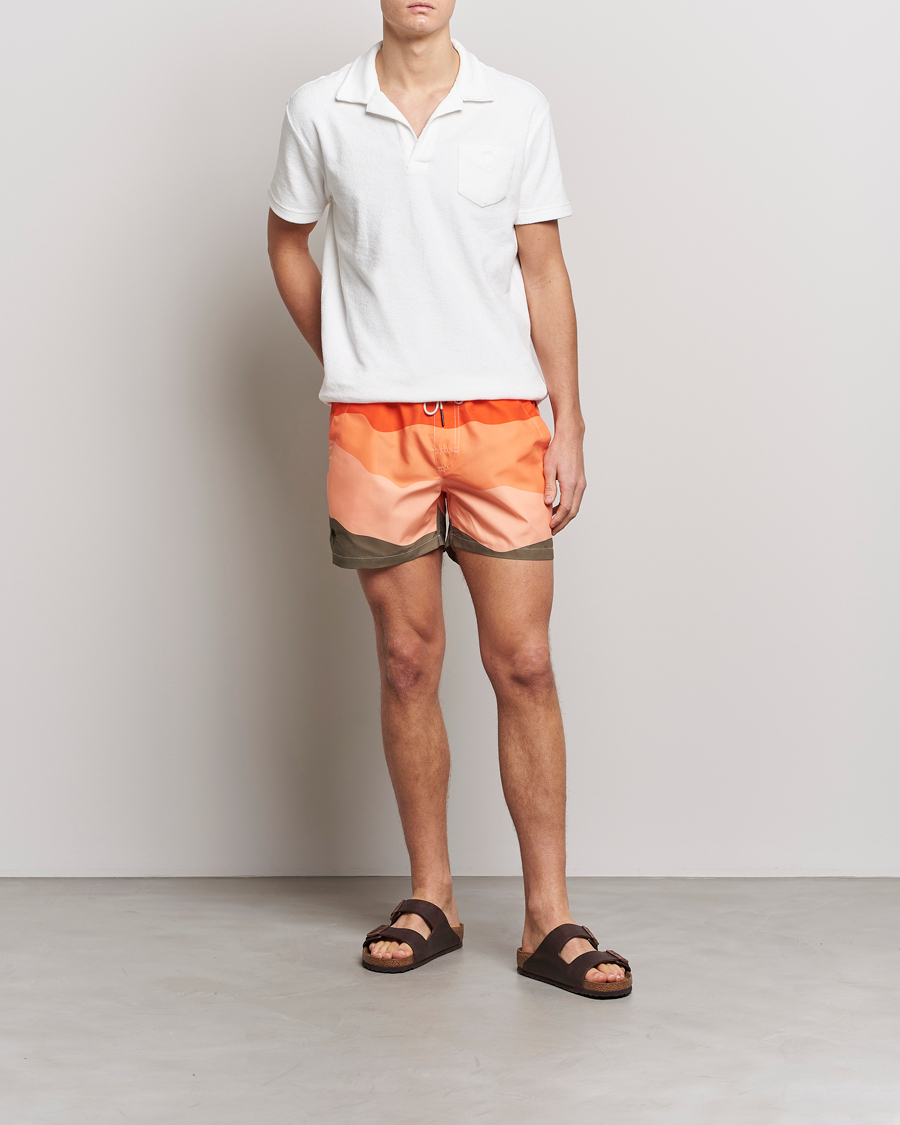 Herren | Badehosen | OAS | Printed Swimshorts Fire Wave