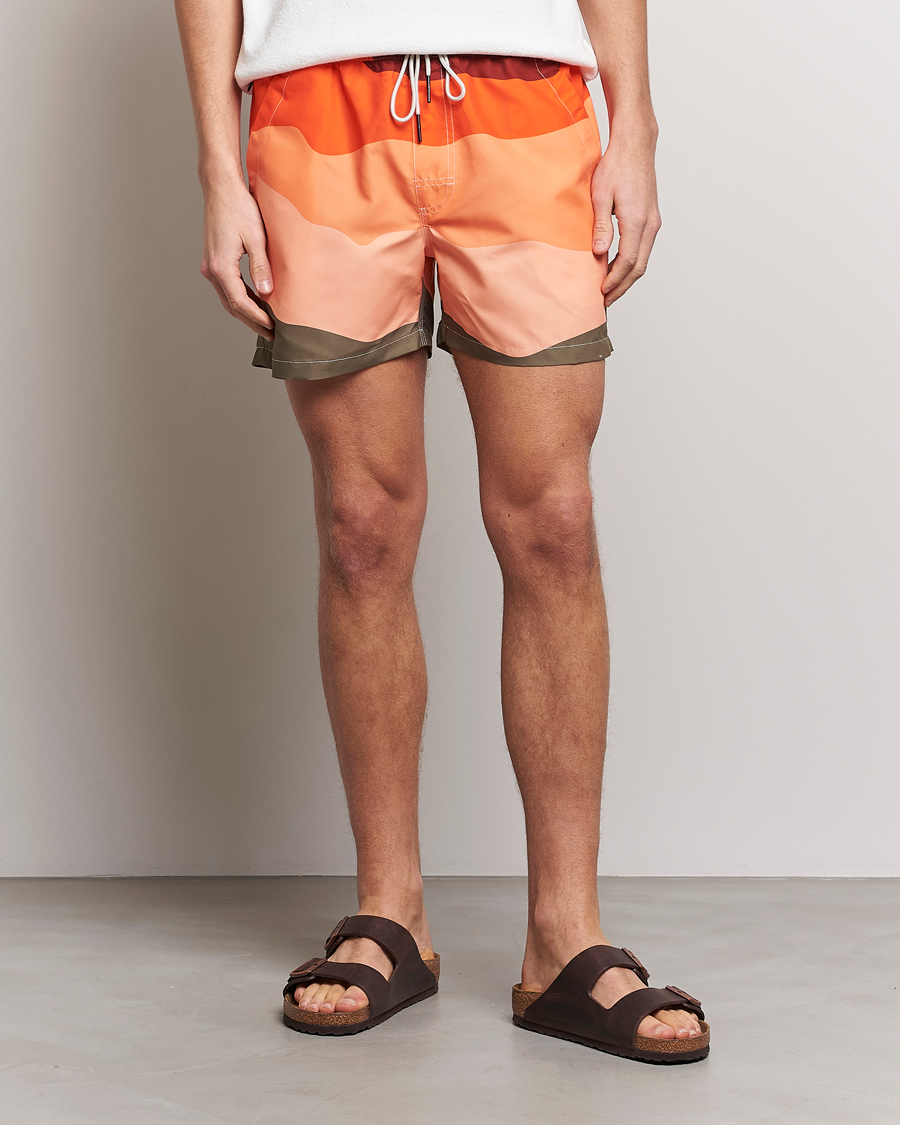 Herren | Badehosen | OAS | Printed Swimshorts Fire Wave