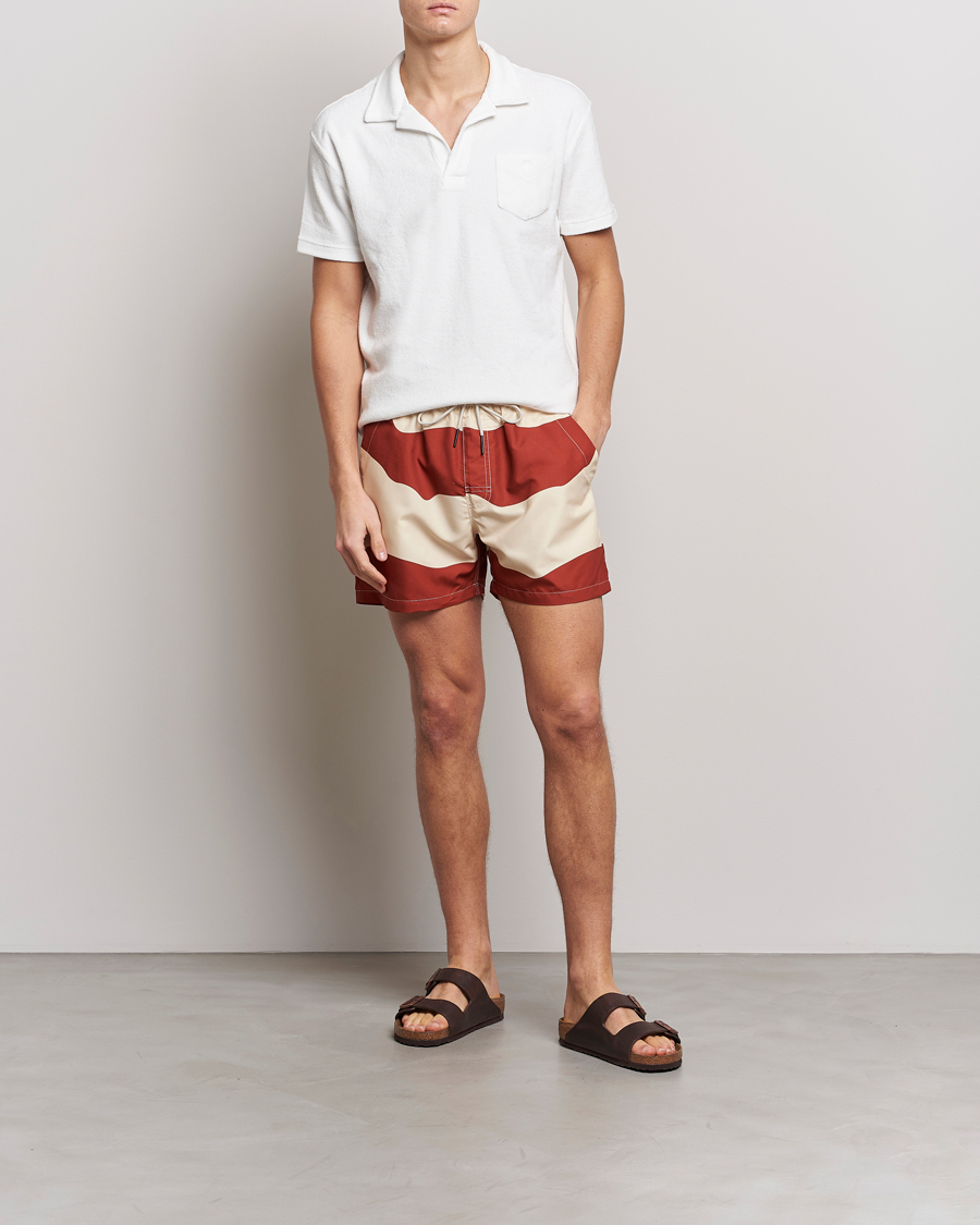 Herren | Badehosen | OAS | Printed Swimshorts Amber Dune