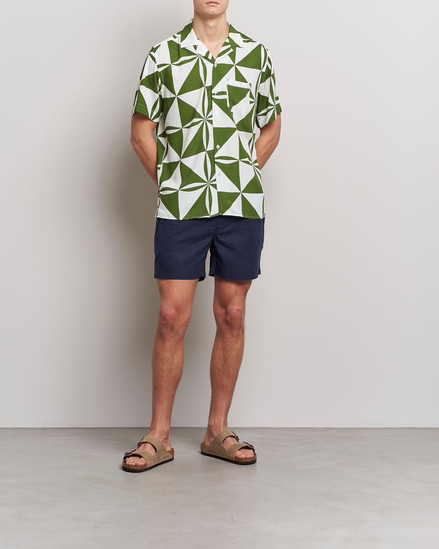 Herren | Hemden | OAS | Viscose Resort Short Sleeve Shirt Bloomy Plateau