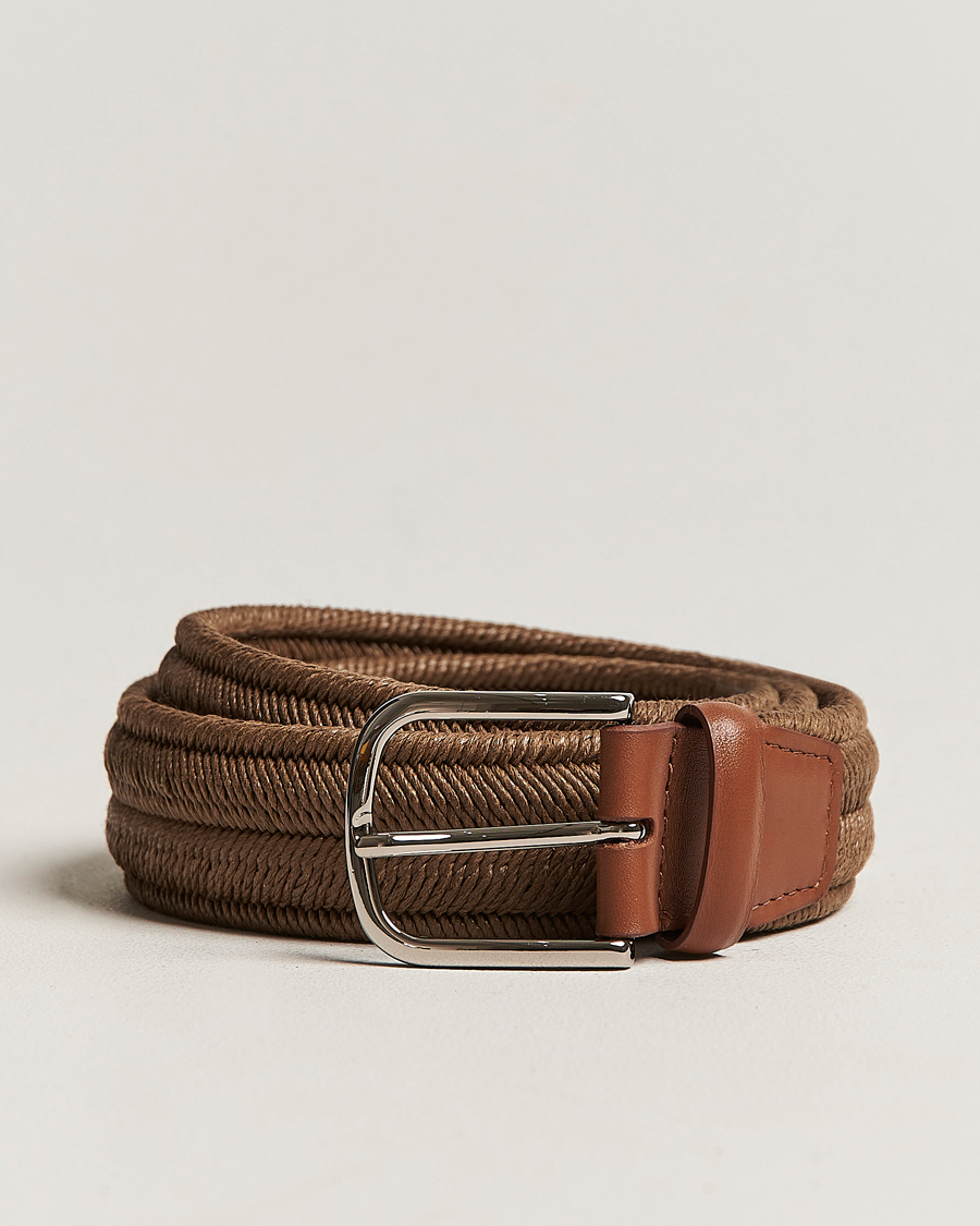 Herren | Orciani Elasticated Belt 3,5 cm Cognac | Orciani | Elasticated Belt 3,5 cm Cognac