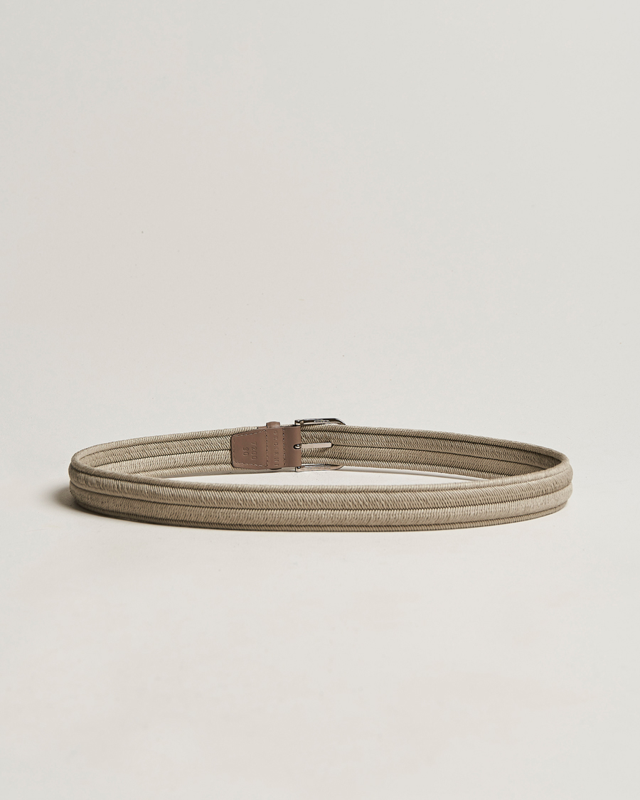 Herren | Orciani Elasticated Belt 3,5 cm Grey | Orciani | Elasticated Belt 3,5 cm Grey