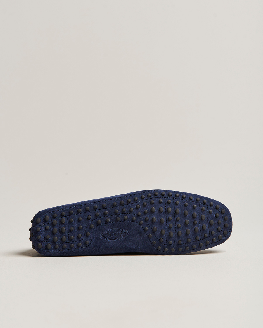 Herren | Tod's Laccetto Gommino Carshoe Navy Suede | Tod's | Laccetto Gommino Carshoe Navy Suede