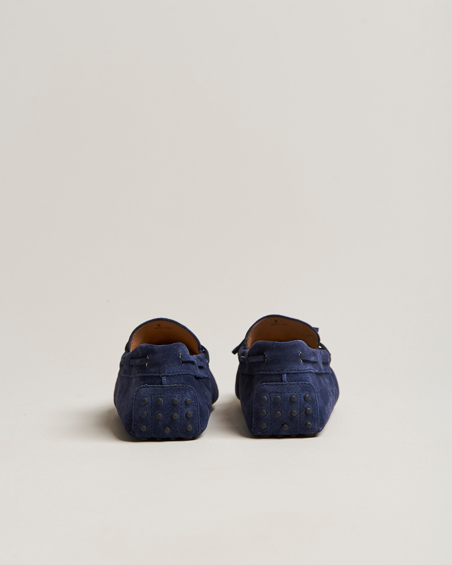 Herren | Tod's Laccetto Gommino Carshoe Navy Suede | Tod's | Laccetto Gommino Carshoe Navy Suede