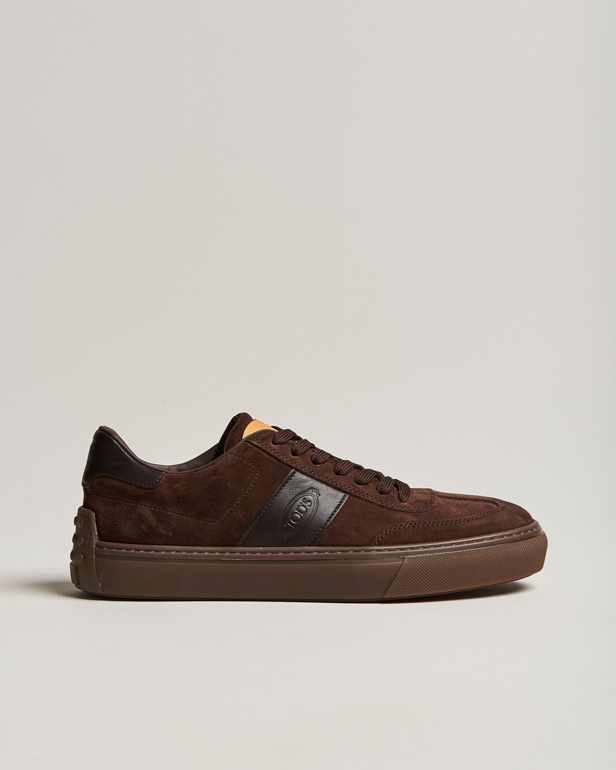 Herren | Tod's Cassetta Sneakers Dark Brown Suede | Tod's | Cassetta Sneakers Dark Brown Suede