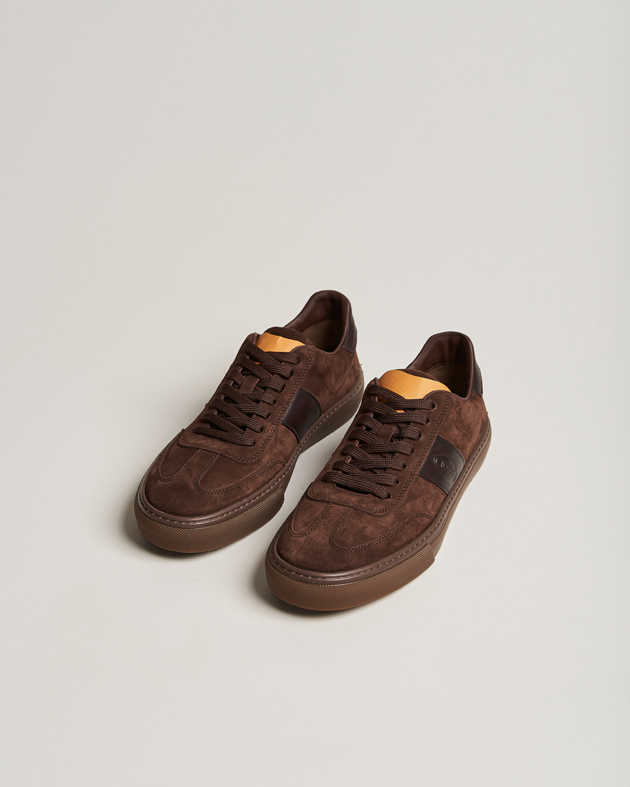 Herren | Tod's Cassetta Sneakers Dark Brown Suede | Tod's | Cassetta Sneakers Dark Brown Suede