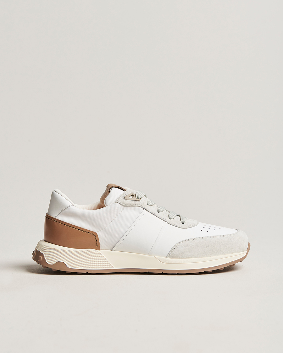 Herren | Tod's Luxury Running Sneakers White Calf | Tod's | Luxury Running Sneakers White Calf