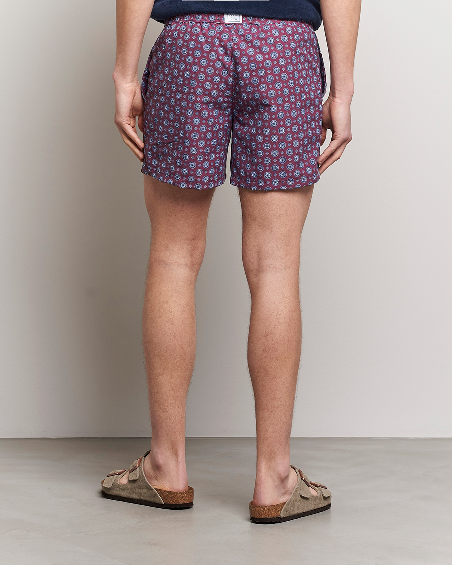 Herren | Ripa Ripa Printed Swimshorts Wine | Ripa Ripa | Printed Swimshorts Wine