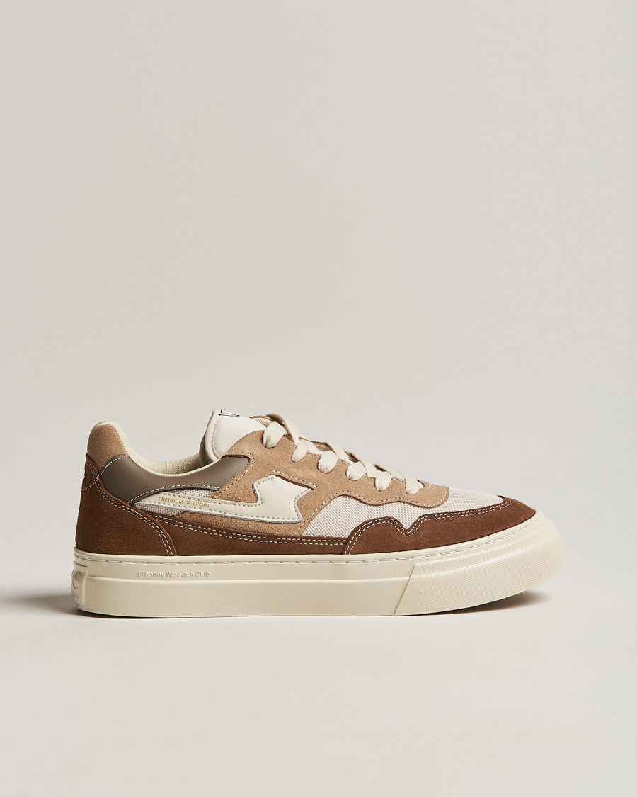 Herren | Stepney Workers Club Pearl S-Strike Suede Mixed Sneaker Bark | Stepney Workers Club | Pearl S-Strike Suede Mixed Sneaker Bark